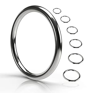 Fuchs-Versandhandel Edelstahl-Ringe, 20-50mm, 5 Stück