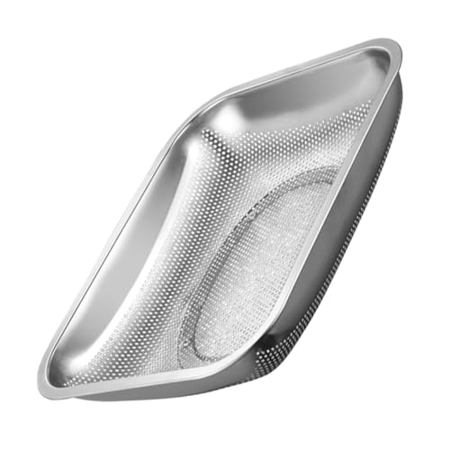 Gatuida 角型ステンレス製野菜バスケット 耐錆性と滑らか仕上げで簡単清掃 排水均一設計で速乾 水切りラック代用可能 家用マルチ収納バス