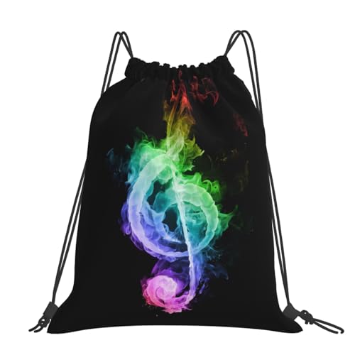 Sac à dos cordon notes de musique colorées parfait pour le collège et les sorties
