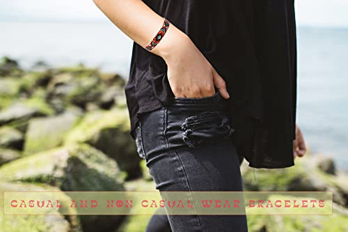 Maroon & Turquoise Copper Cuff Bracelets, Artisan Copper Native American Inspired Jewelry Flame Painted Arrowhead Bracelets, Vintage Style Open-Ended Arrow Cuff #TOP5