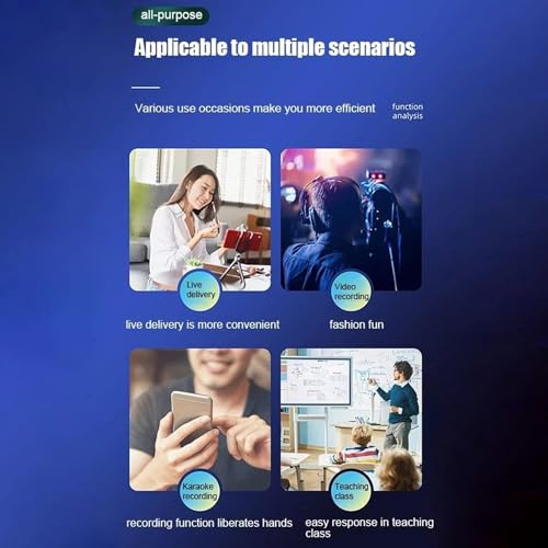 Image of BQYA Professional Grade K35 Wireless Mic for Android Smartphones Collar Microphone for YouTube Voice Recording ASMR and Interview