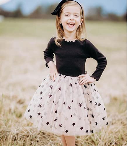 MAHUAOYIXI Abito da Ragazza a Maniche Lunghe Tutu