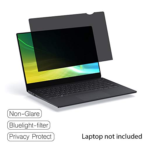 SenseAGE Privacy Screen Protector Filter for 14 Inch Widescreen Laptops, Anti-Blue Light Privacy Screen Protector for Notebook