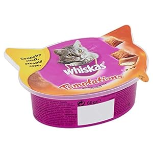 Whiskas Temptations chrupiące przysmaki dla kotów 8x60g