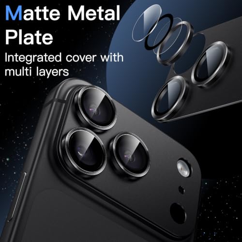 Image of JETech for iPhone 18 Pro Camera Lens Protector Guard & Leather Magnetic Cover Case Bundle