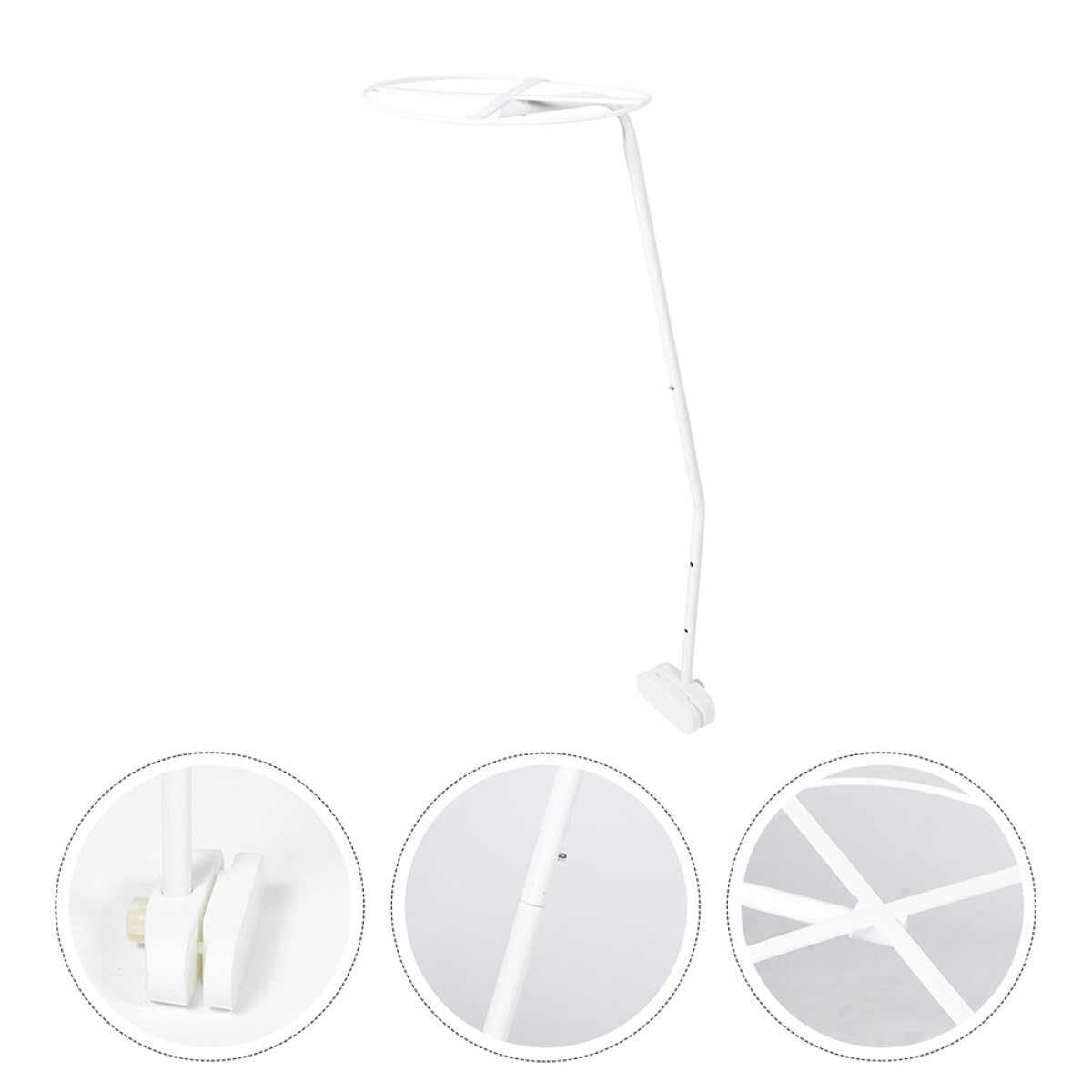2 Set Supporto Zanzariera per Culla con Clip Telai Baldacchino Staccabili Facili da Installare per Ragazzo Ragazza Compatibili con per e Sicurezza