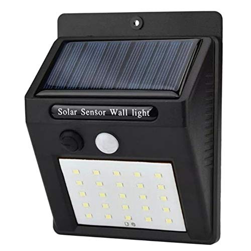 Luminaria Solar Parede 25 Leds Externa 5 unidades Energia Sensor de movimento luz Iluminação Lampada