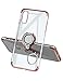Yoopake iPhone Xs Max Case Clear Slim Fit Ultra Thin Cover with Grip Ring Holder Stand (360° Rotatable) and Magnetic Back for Car Mount Protective Phone Case for iPhone Xs Max- Rose Gold