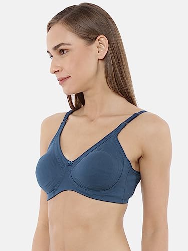 Image of Macrowoman W-Series Nine to Five Bra for Women in Cotton Poly Fabric, Seamless Wire-Free Full Coverage for Daily Comfort & Support