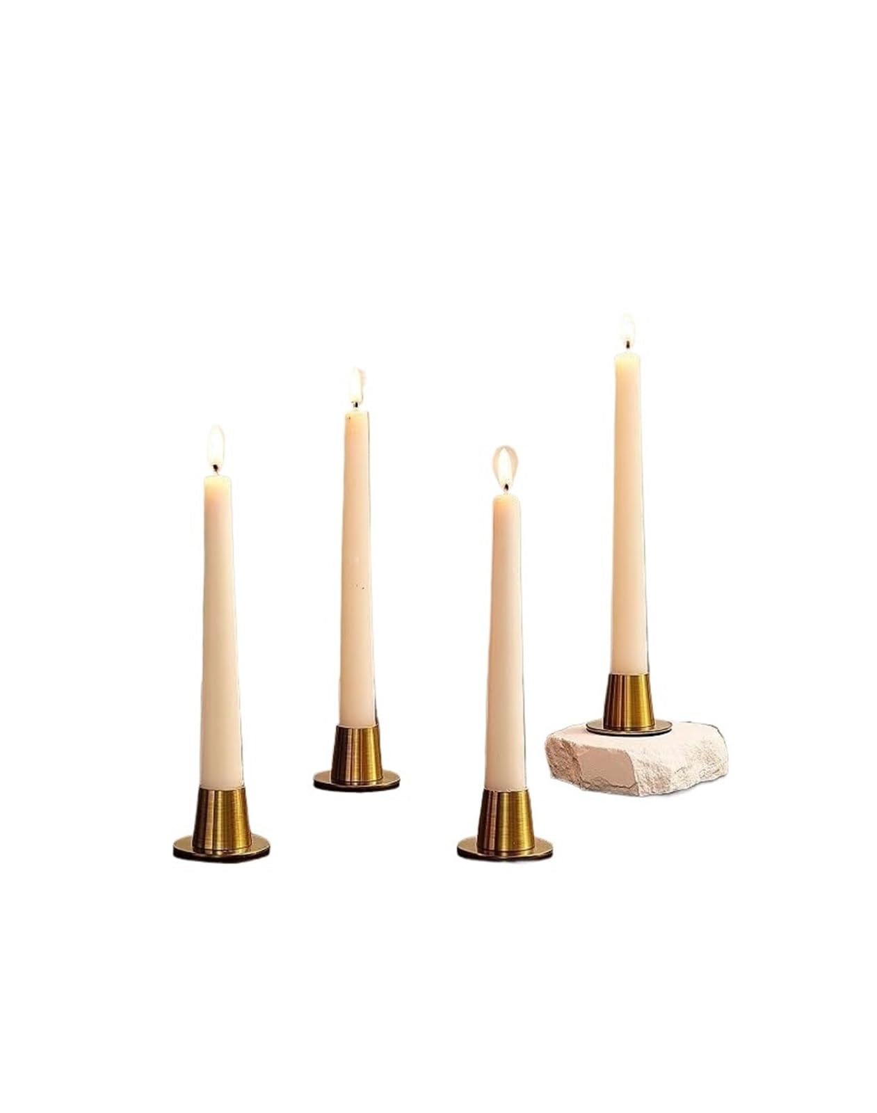 5Pcs Taper Candle Holders - Small Metal Candlesticks For Desktops And Living Room Decorations For Desktop Decoration