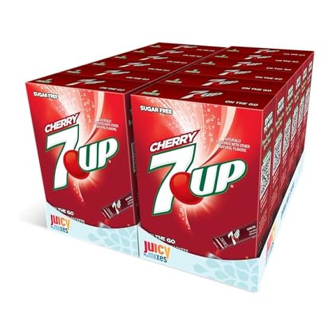 7-UP Powder Drink Mix – Sugar Free & Delicious (Cherry, 72 Sticks) Cover