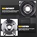 KUSATEC 698-407 Front Suspension Steering Knuckle & Wheel Bearing Hub Assembly Compatible with Ford Focus 2006 2007 2008 2009 2010 2011, Left driver Side, Replace # 6S4Z1215B