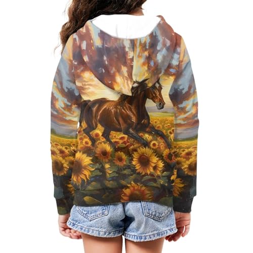 Unisex Zipper Sweatshirt Boys Girls Hooded with 2 Pocket Pullover Hoodies for 6-16Y Kids4