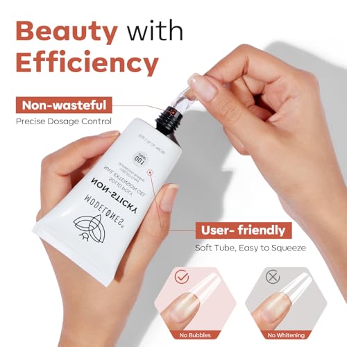 Image of modelones Solid Builder Gel for Nails, Poly Nail Gel Extension Non-Sticky Gel Nail Polish Apply Upgraded 3D Art Sculpting Molding Starter-friendly 50g