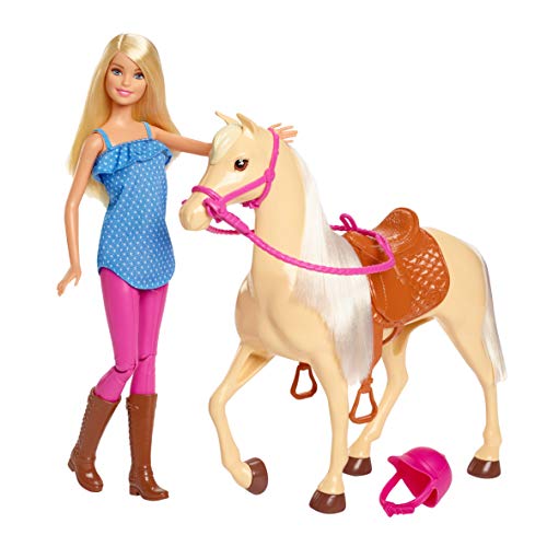 Barbie Muñeca con caballo de juguete +3 años (Mattel FXH13)