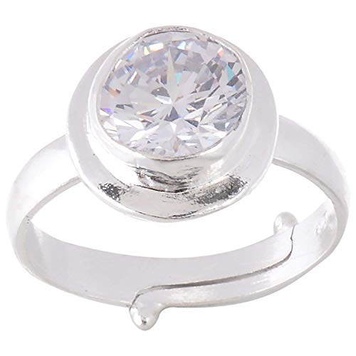 Bague en argent jarkan zircon réglable pour homme et femme