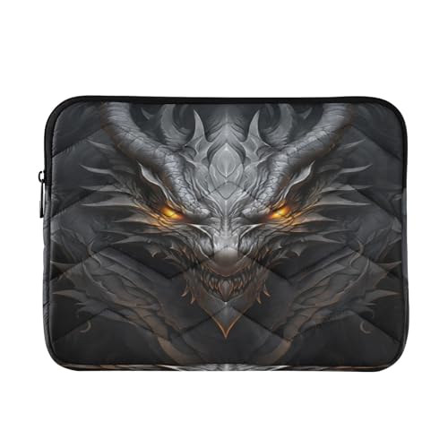Funda para laptop 13-14 pulg negra Dragon resistente agua