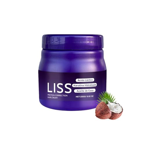 Liss Alisado Crema Alisadora- Formaldehyde-Free Protein Treatment for Silky Frizz-Free Hair