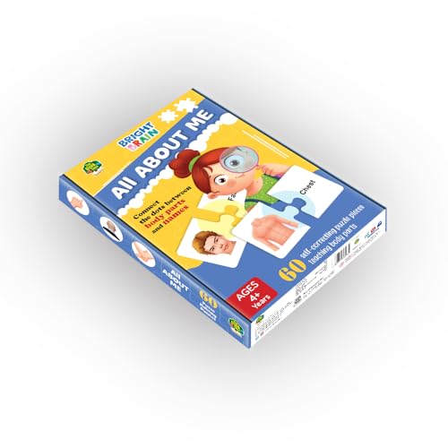 Image of The Book Tree All About Me Puzzle for Kids | 60 Self-Correcting Body Parts Puzzle Pieces | Human Body Learning Toy for Toddlers & Preschoolers Age 4+ | Educational Gift for Boys & Girls