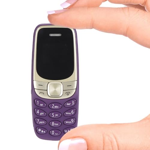 Mini téléphone portable débloqué 0.66" avec double SIM et récepteur Bluetooth