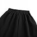 Eymitory Girls Summer Maxi Skirts A-Line Elastic High Waist Bow Knot Pleated Swing Long Skirt with Pockets Black