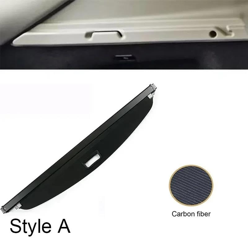 Genérico Juego Fundas Maletero para Lynk & co 01 CX11 2011-2024 Estante Trasero partición Refugio Escudo Sombra Equipaje Almacenamiento de Carga Pantalla para el Maletero(11-18 Carbon Fiber)