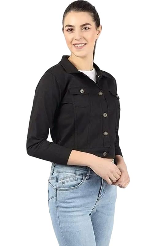 Women’s Solid Denim Casual Full Sleeve Jacket-picture-47
