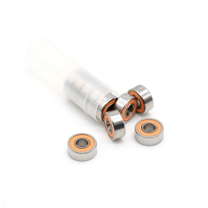 10PCS 4X10X4mm SMR104 2RS CB ABEC7 4X10X4 Stainless Steel Hybrid Ceramic Ball Bearing Without Grease Fast Turning