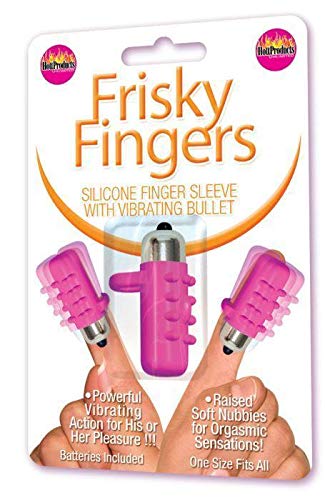 Amazon.com: Frisky Fingers Vibrating Bullet in Textured Silicone Fingertip  Sleeve : Health & Household