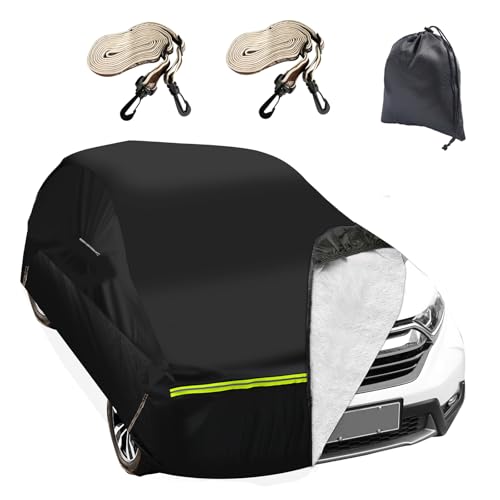 Housse de Voiture imperméable pour Dacia Sandero Stepway 2007-2025, 6 Couches pour l'extérieur, Protection Contre Le Soleil, la Pluie, Les UV, la poussière, avec Fermeture éclair de Porte, Sangle