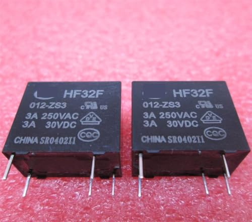 Relais HF32F-012-ZS3 12VDC mini relais 5 broches pour circuit imprimé x50