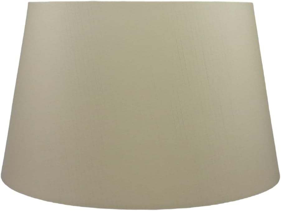 Royal Designs, Inc. Shallow Oval Hardback Lamp Shade, HB-611-12BG, Beige, (10 x 6) x (12 x 7.5) x 7 image 2