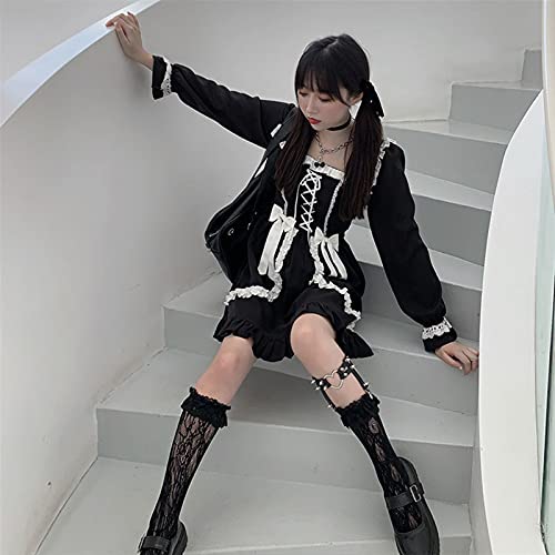 Robe d'automne Lolita patchwork pour un look vintage sans compromis