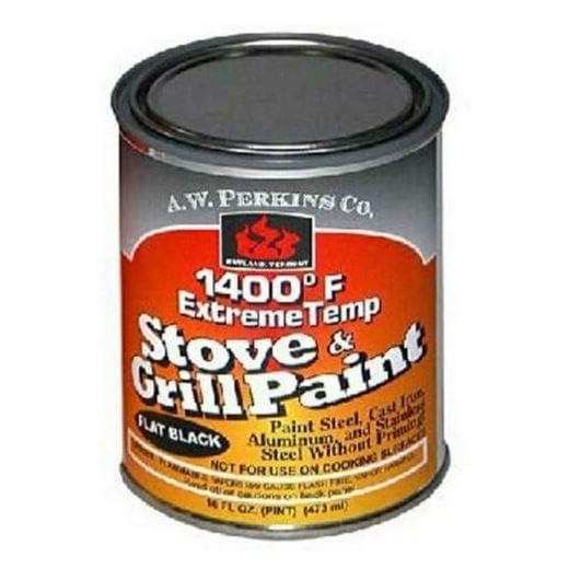 AW Perkins 1400 Deg F Black Stove Paint Brush-On - 1 Pint