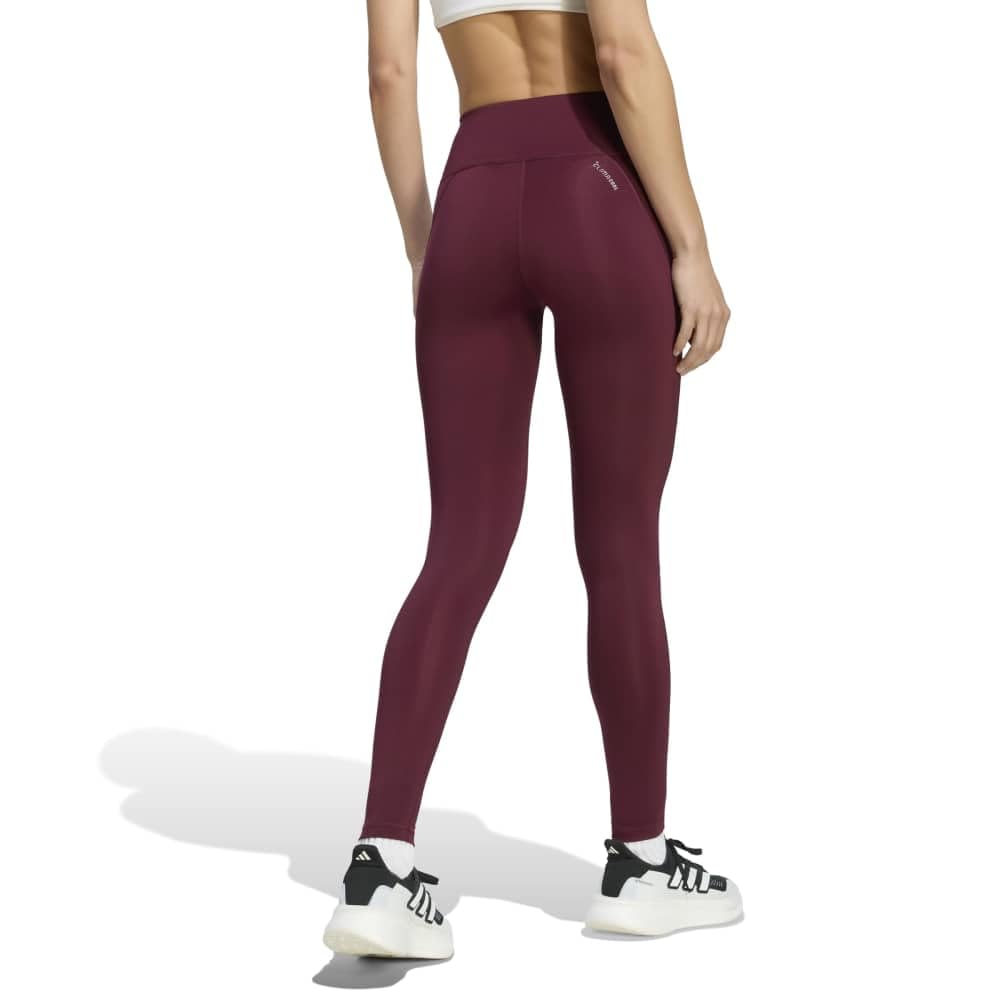 adidas Donna Run Essentials Full Length Leggings Tights, maroon, S