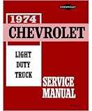 1974 Chevy Chevrolet Truck Pickup Blazer Repair Shop Service Manual (with Decal) 72