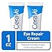 CeraVe Eye Repair Cream | 2 Pack (0.5 Ounce each) | Eye Cream for Dark Circles and Puffiness | Fragrance Free
