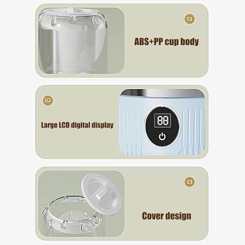 Máquina de lavado portátil y compacta con 3 programas de lavado eficientes 4