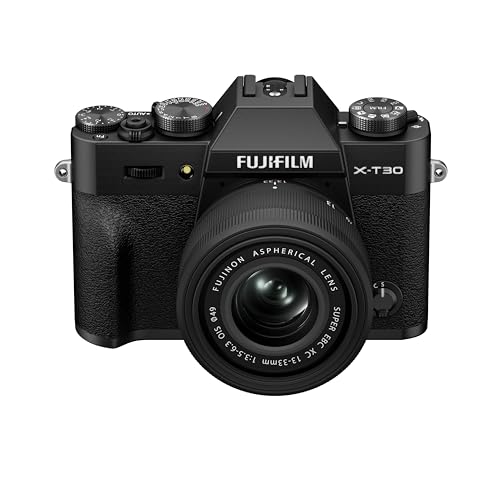 Fujifilm X-T30 III Fotocamera Digitale Mirrorless 26MP, KIT XC13-33mmF3.5-6.3 OIS, Sensore APS-C X-Trans CMOS 4, Filmati 6.2K 30p, Mirino EVF, Schermo LCD 3' orientabile, Nero
