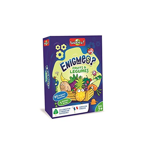 Bioviva Enigmes Junior – Frutta E Verdura – Gioco Di Società Per Bambini Da 7 Anni In Su, Da 2 A 6 Giocatori, Durata 20 Minuti, Prodotto In Francia, Educativo E Divertente - 5