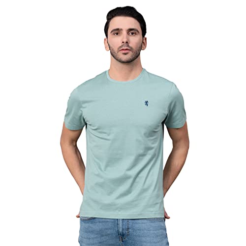 Image of Red Tape Solid Navy Round Neck T-Shirt for Men | Premium Comfort | Versatile Everyday Essential