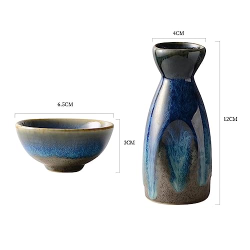 Juego de sake REVLIE de cerámica para disfrutar de cenas japonesas tradicionales en casa 8