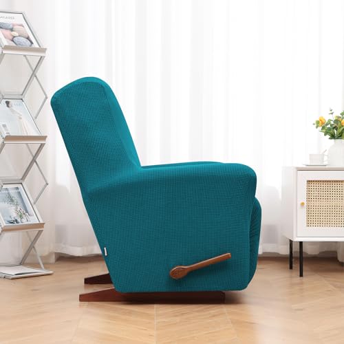 KEKUOU Recliner Chair Covers,Lazy Boy Recliner Covers Stretch Couch Cover Slipcovers 1 Piece Furniture Protector with Elastic Bottom for Kid,Dog(Recliner,Peacock Blue) by KEKUOU - Image 3