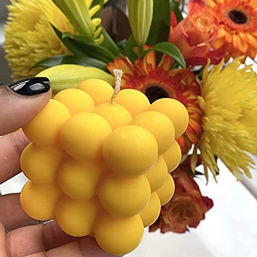 Molde de silicone para velas 3D 6 grandes de resina para bolo de velas Moldes para sorvete Resina ep