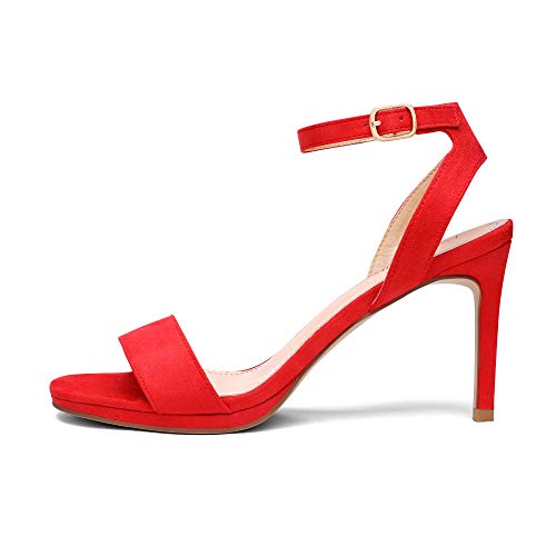 DREAM PAIRS Women's High Stiletto Open Toe Ankle Strap Heels Dress Pump Heel Sandals2