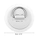 X AUTOHAUX 8pcs 8cm White D Ring Patch PVC Stainless Steel Round Shape D Ring Pad for Surfboard Inflatable Boat Kayak Canoe Deck