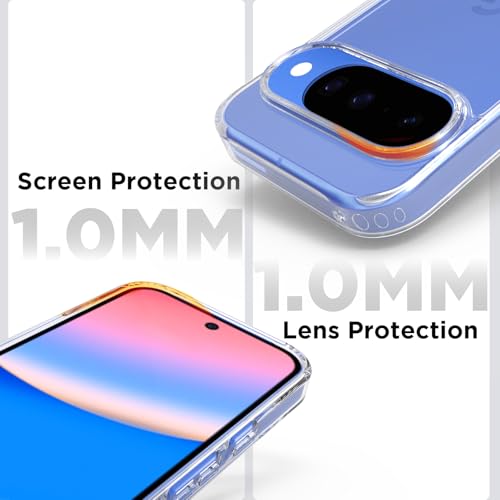 Image of RIGGEAR Shockproof Clear Hybrid Armor Back Cover Case for Google Pixel 10 / Pixel 10 Pro (Transparent PC + TPU Bumper)