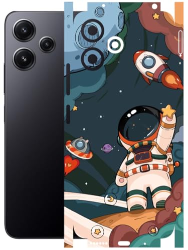 Image of AtOdds - Full Body Back Screen Guard Protector Film - Lamination Wrap Skin Sticker Compatible with Poco M6 PRO (5G) | Scratchproof Matte Finish (Space)