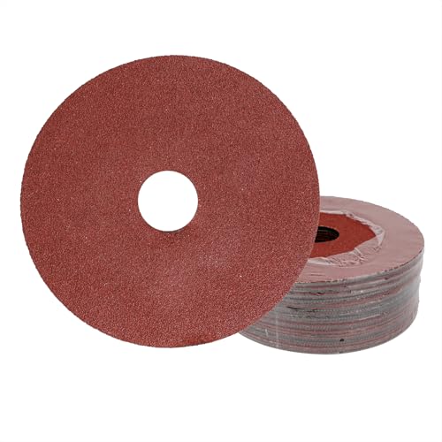 Disques de ponçage fibre oxyde d'aluminium meuleuse 115mm grain 60 meulage métal et bois