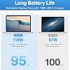 Cargador para MacBook Pro - Cargador USB C de 118W, carga rápida compatible con MacBook Pro/Air, M1 M2 M3 M4 M5, iPad Pro, Samsung Galaxy y más, incluye cable de carga 6